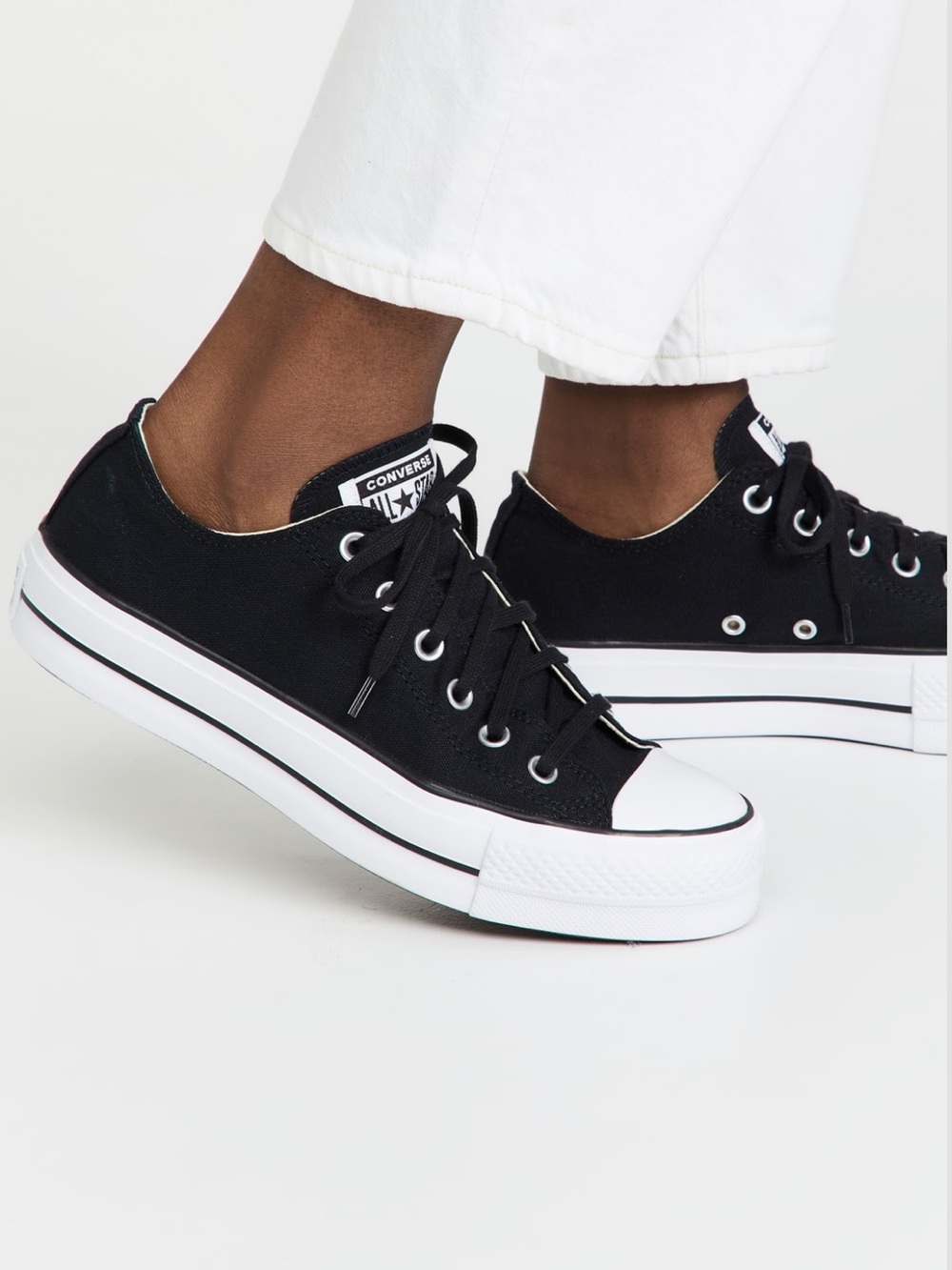 Converse chuck taylor all star lift black sneakers 6.5 platform women’s GUC